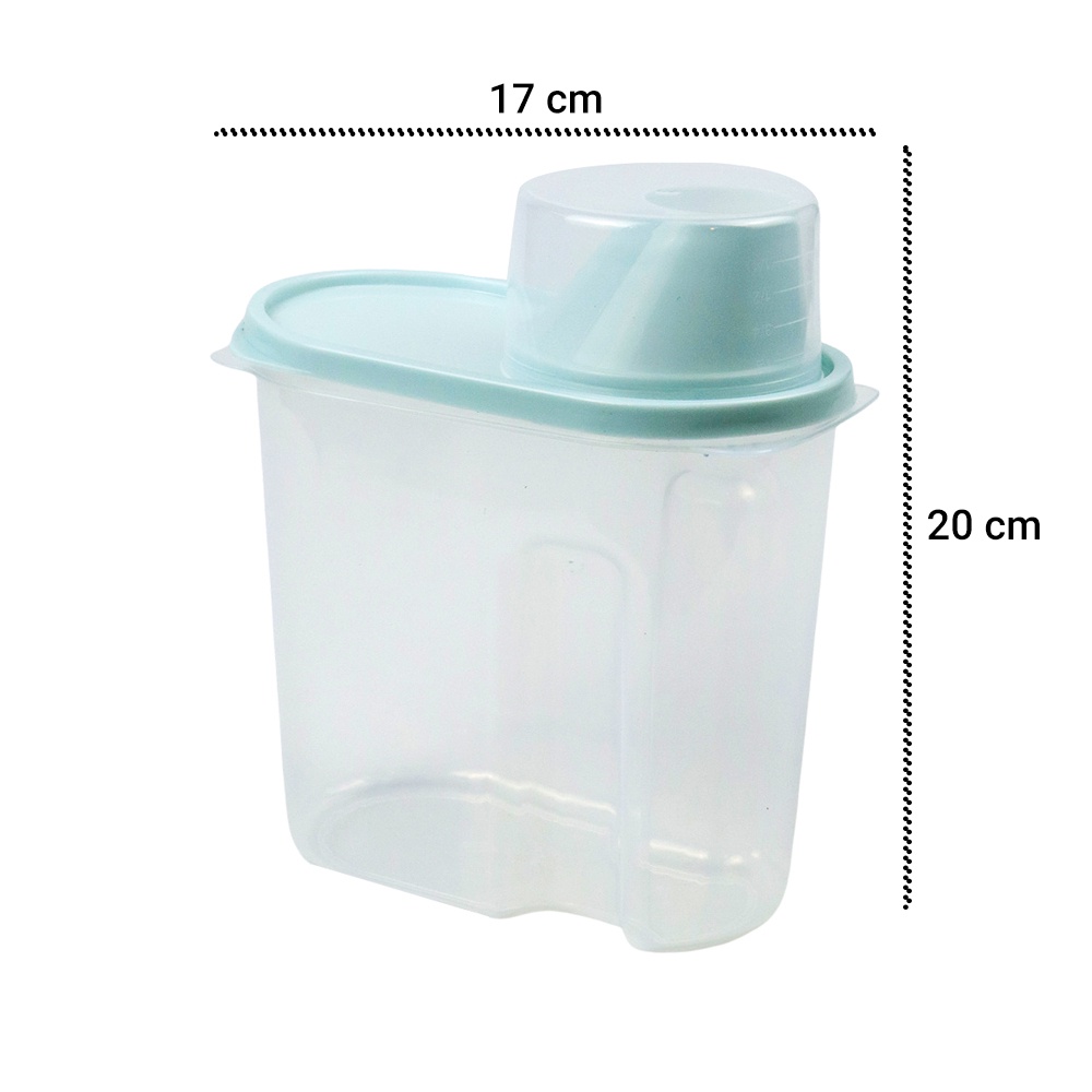 Toples Wadah Penyimpanan Makanan Food Storage Container 1.9L 1PCS - Blue