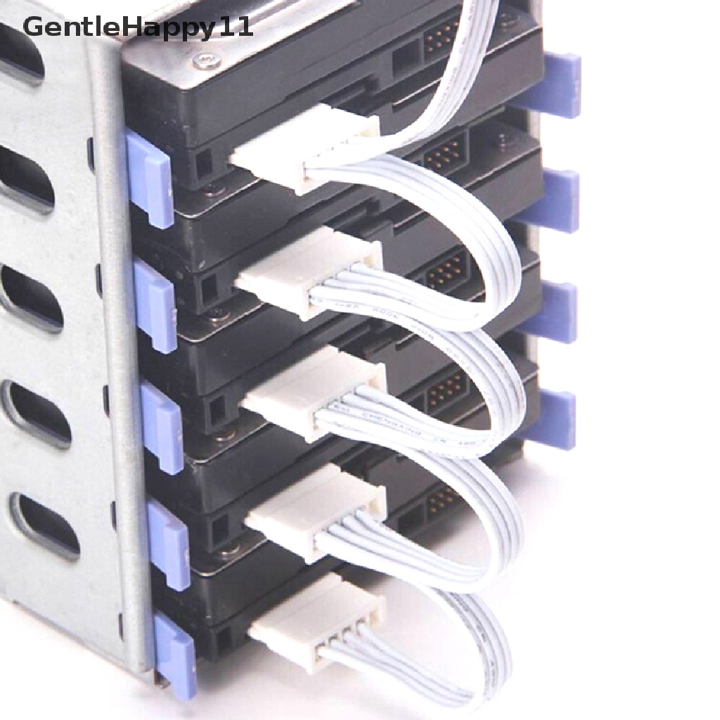 Gentlehappy Kabel Power Adapter Splitter IDE Molex 4Pin Ke SATA 1 Ke 5 Untuk Hard Disk