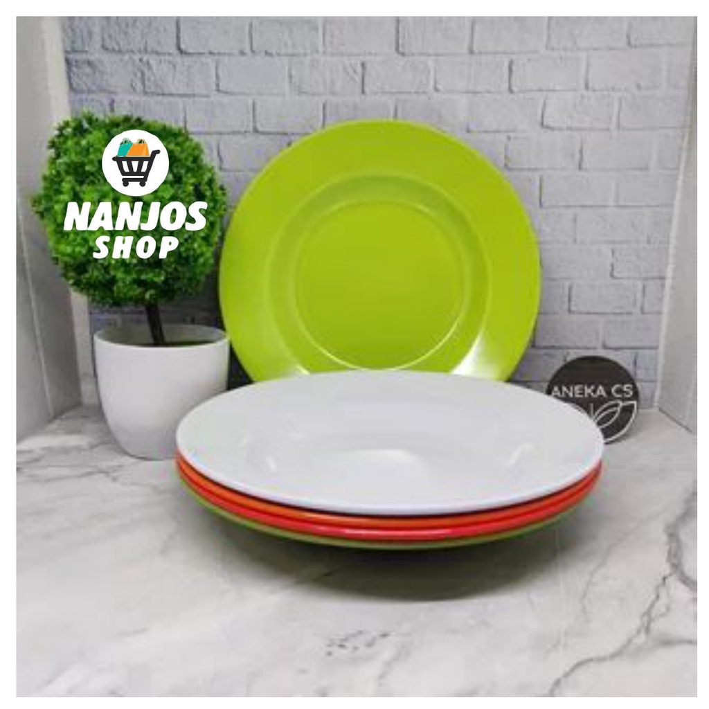 Golden Dragon Piring Makan Nasi Mie Cekung Murah Melamin 10 Inci P0110