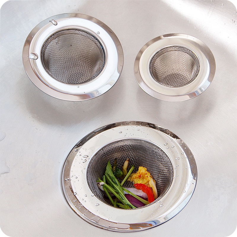 Saringan Strainer Water Blocking Plug Mesh Sink Stainless Steel Jaring Dapur Gadget Floor Drain Lubang Filter Anti Mampet Saluran Kamar Mandi Saringan Dapur Wastafel Cuci Saluran Pembuangan