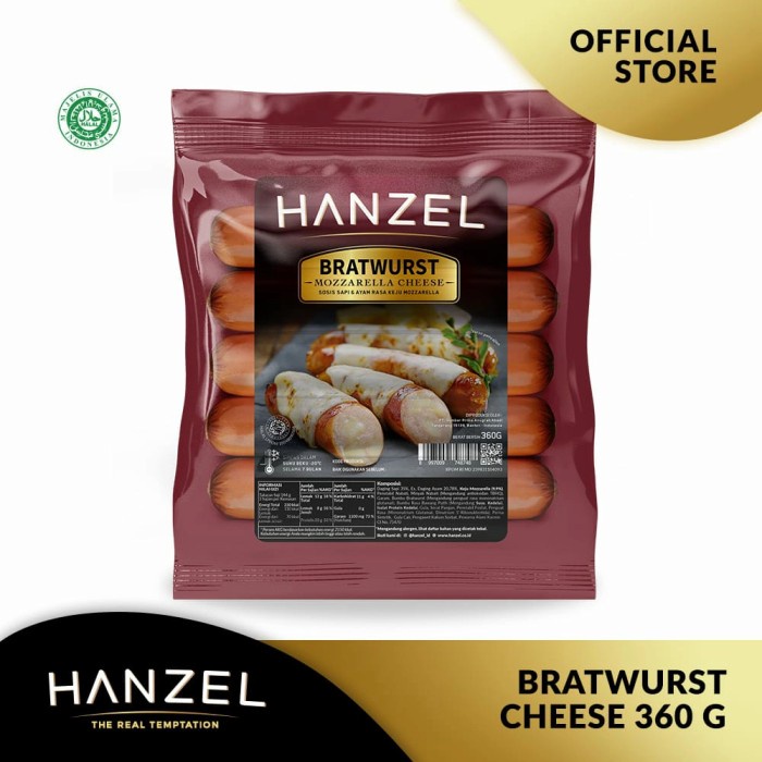 

Hanzel Bratwurst Cheese 360 gram