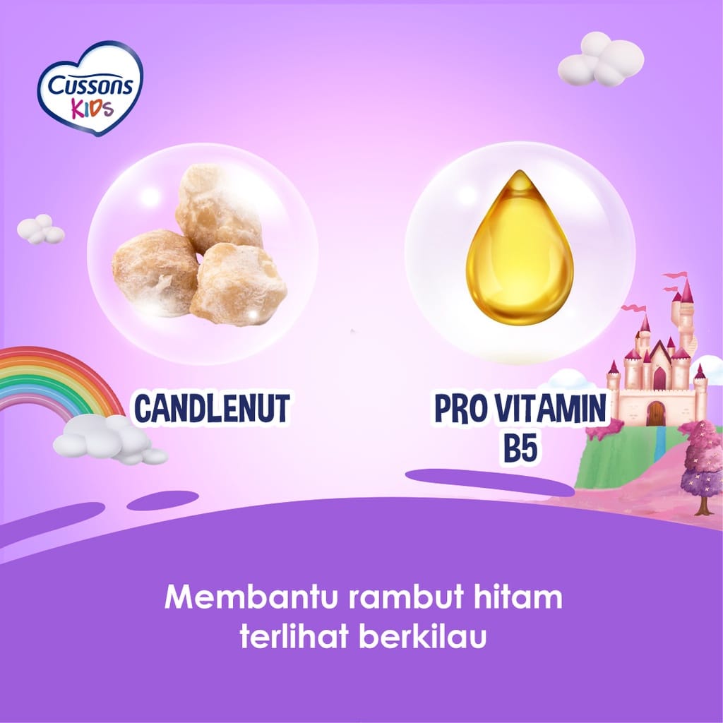 CUSSONS Kids Shampoo Black &amp; Shiny l Fresh &amp; Nourish 200ml