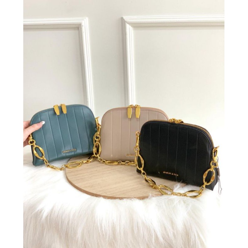 Ck chain panelled crossbody