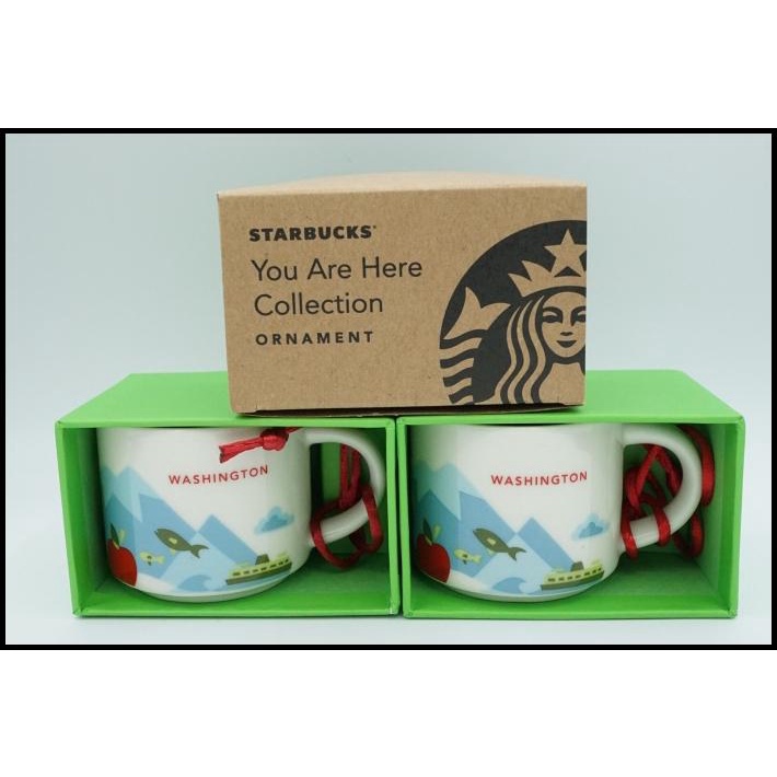 Starbucks Espresso Mug You Are Here Collection Ornament Washington