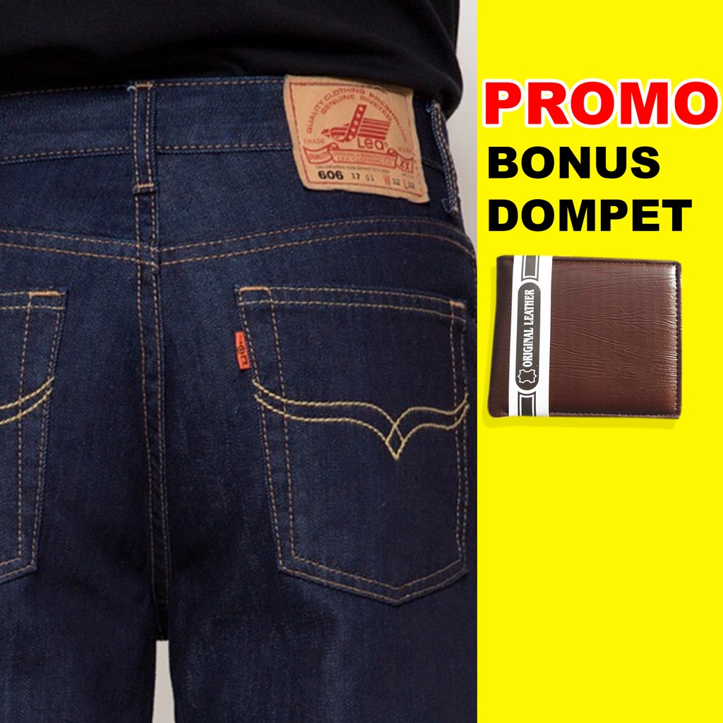 Celana Jeans Panjang Pria Standar Original // Celana Jins Pria Lea 606 // Celana Panjang Pria Standar .CARDINAL