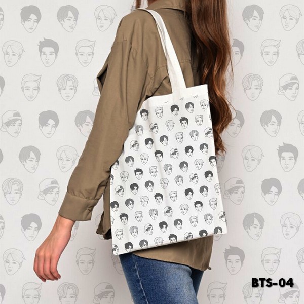 TOTE BAG BLACU MOTIF - BTS