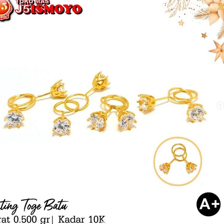 Oke Price.. Anting Emas Toge Dewi J5 Ismoyo