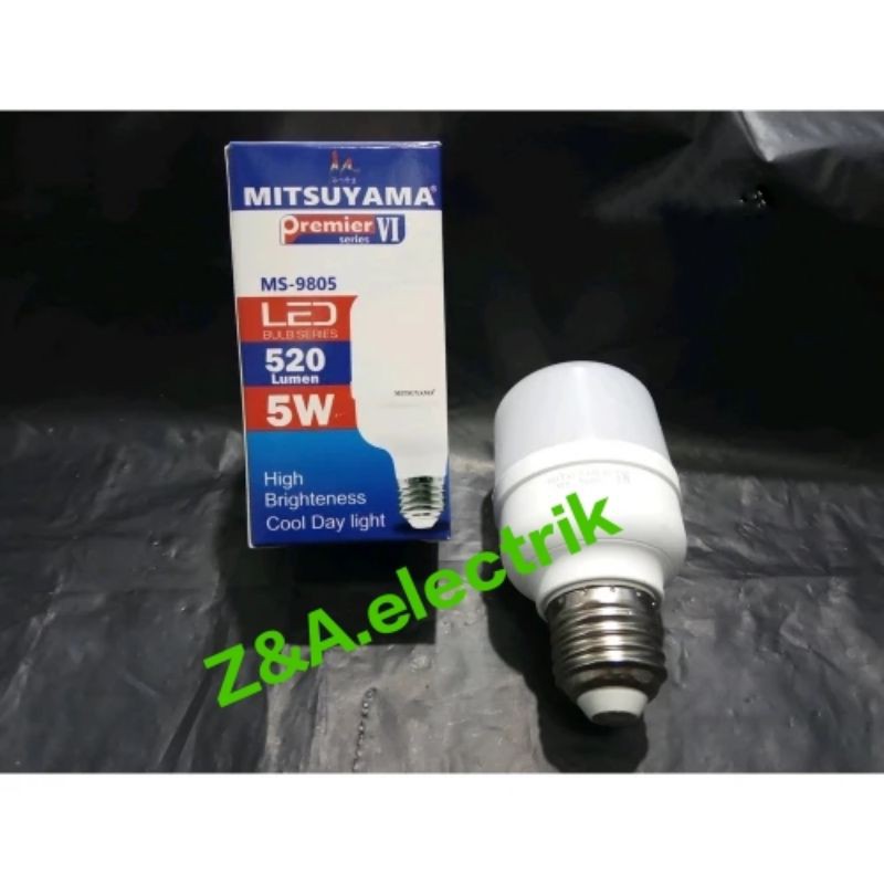 Lampu Bohlam LED 5 Watt MS-9805 Premier VI MITSUYAMA