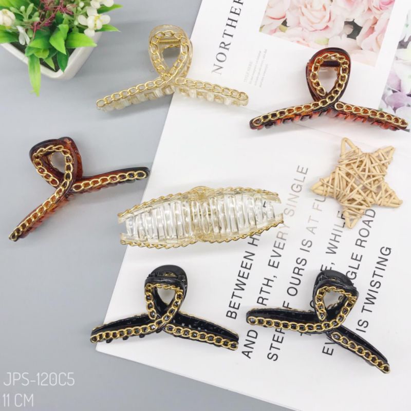 JEDAI KOREA MEWAH || JEPIT KOKOH uk. 10cm / jepit rambut / jedai / aksesoris rambut / jepit besar / 