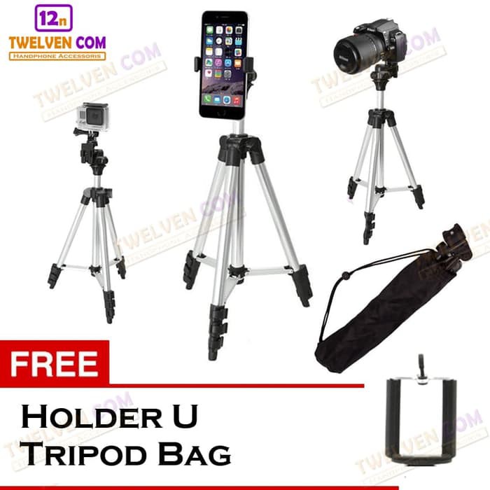 Weifeng 3110 TRIPOD HANDPHONE KAMERA GO PRO 1 METER FREE HOLDER U