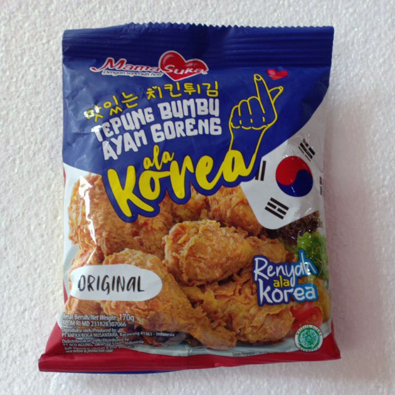 

Mama Suka Tepung Bumbu Ayam Goreng Original ala Korea 170gram