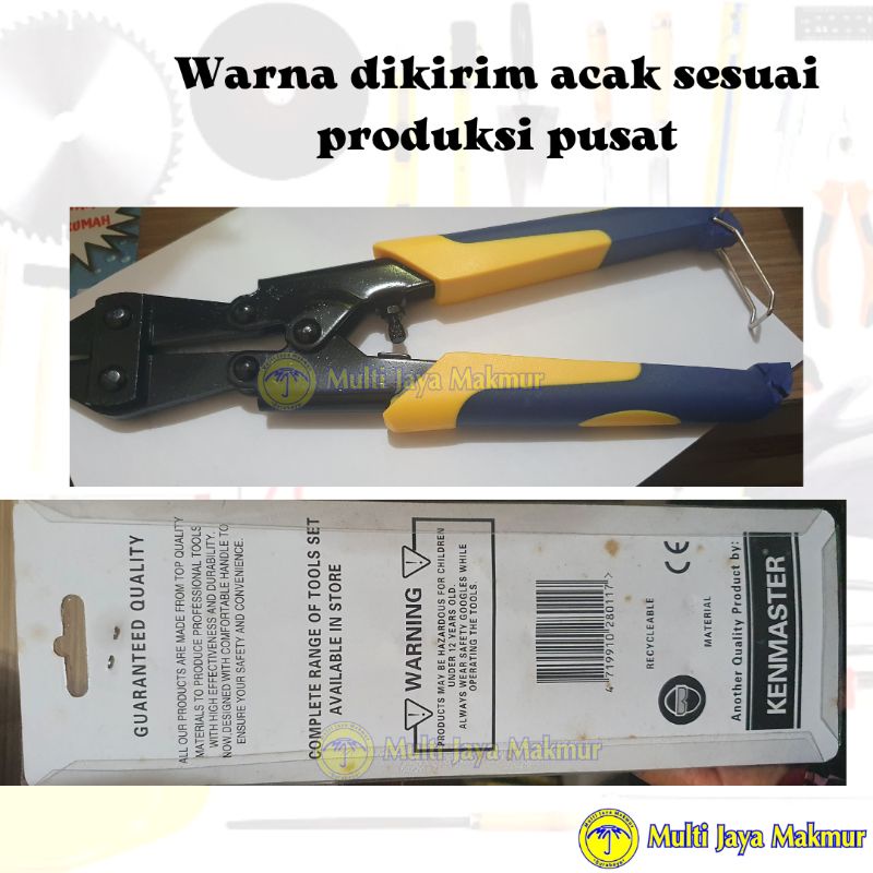 Gegep Gunting Beton Kawat Besi Nikel Rantai/ Pemotong Baja Mini Bolt Cutter