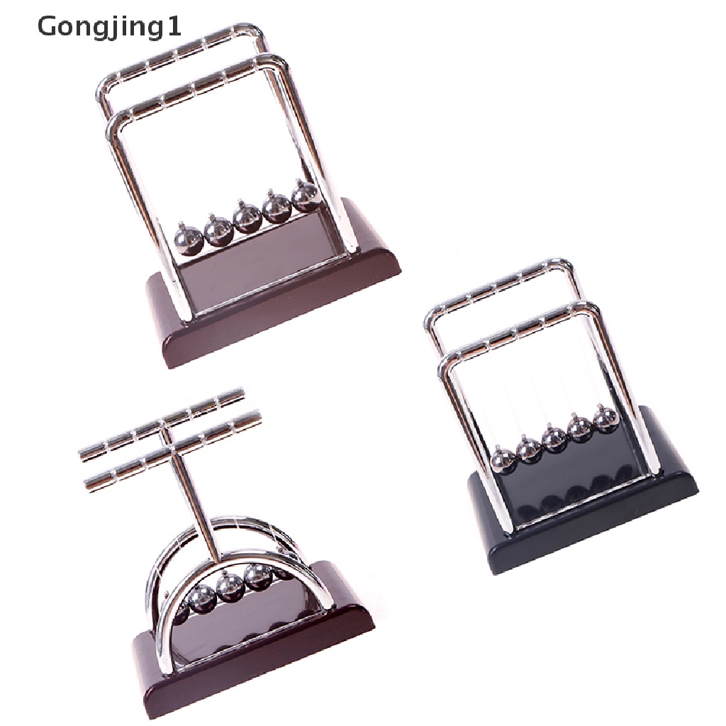 Gongjing1 Bola Pendulum Newton 's Cradle Bahan Metal Untuk Dekorasi Meja Balance Ball