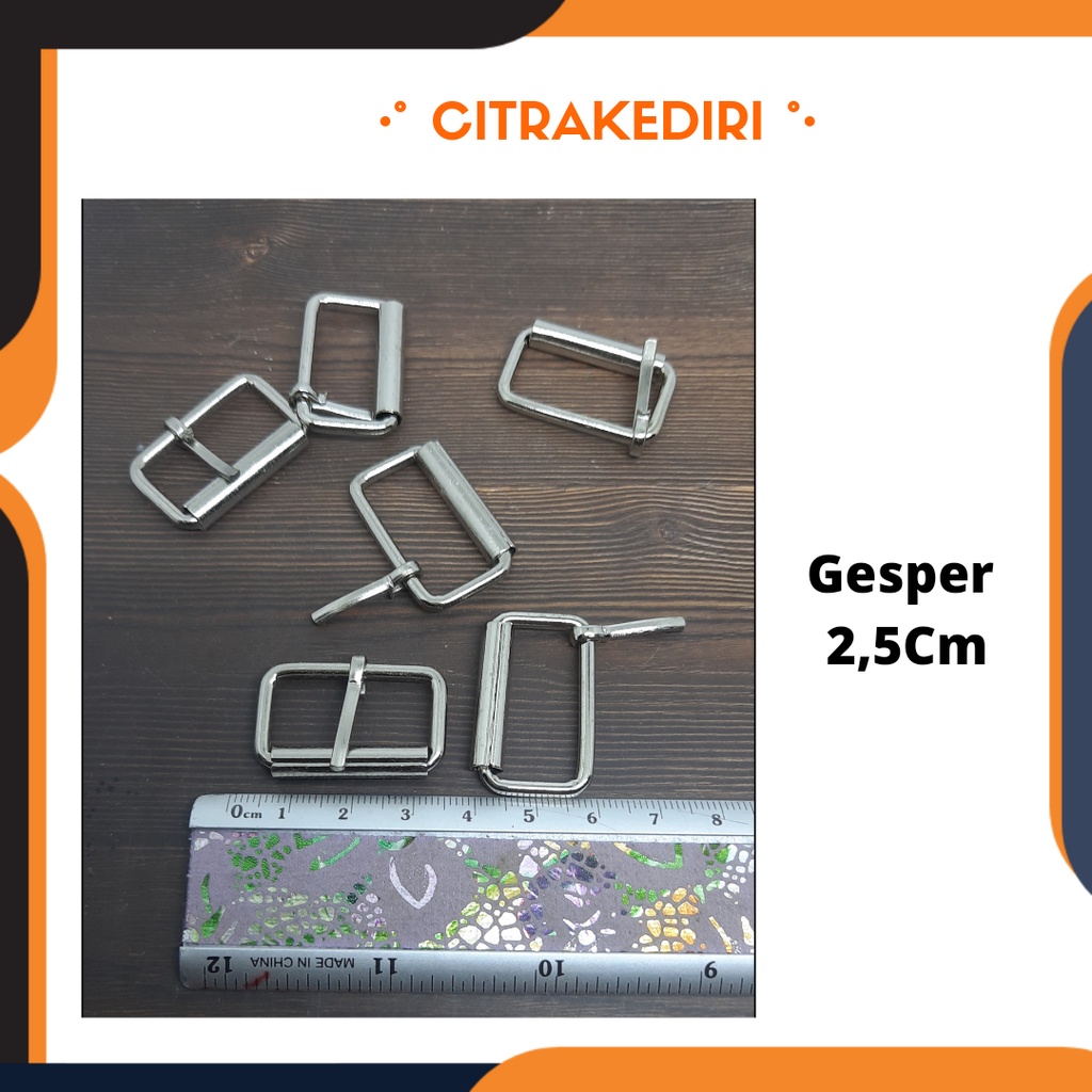 Ring Kepala Gesper tas nikel 2,5 cm - Gesper Rol