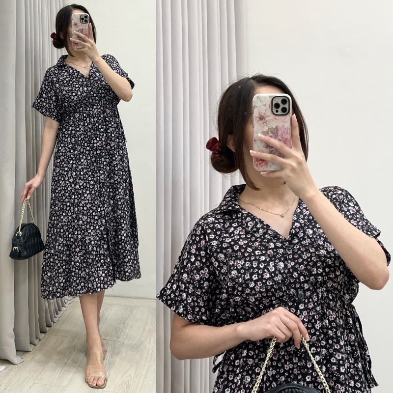 Daster Amariel Vibi Homewear-Vib: Black Camo