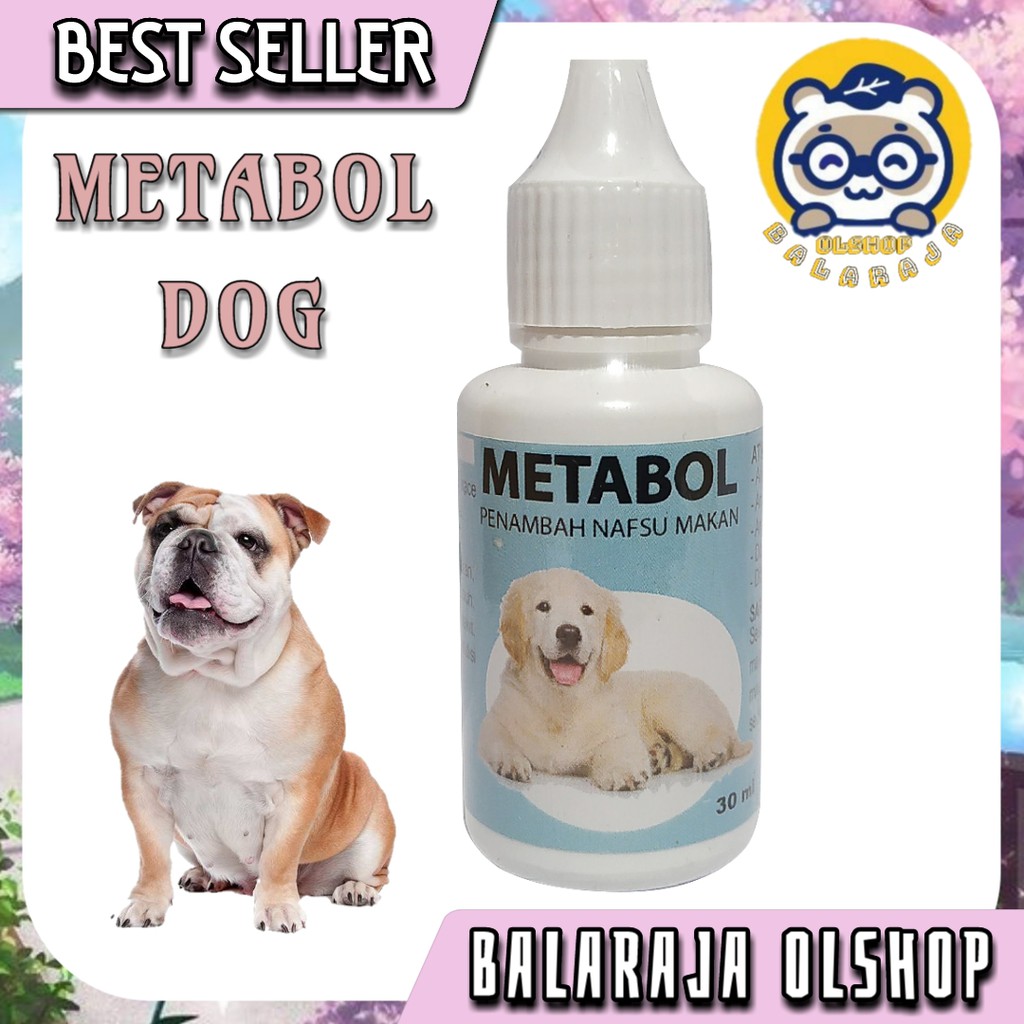 Vitamin Penambah Nafsu Makan dan Penggemuk Badan Anjing Puppy - Metabol Dog 30 ML