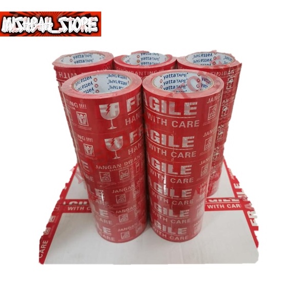 

Lakban Fragile Merah / Putih 48mm x 100 yard