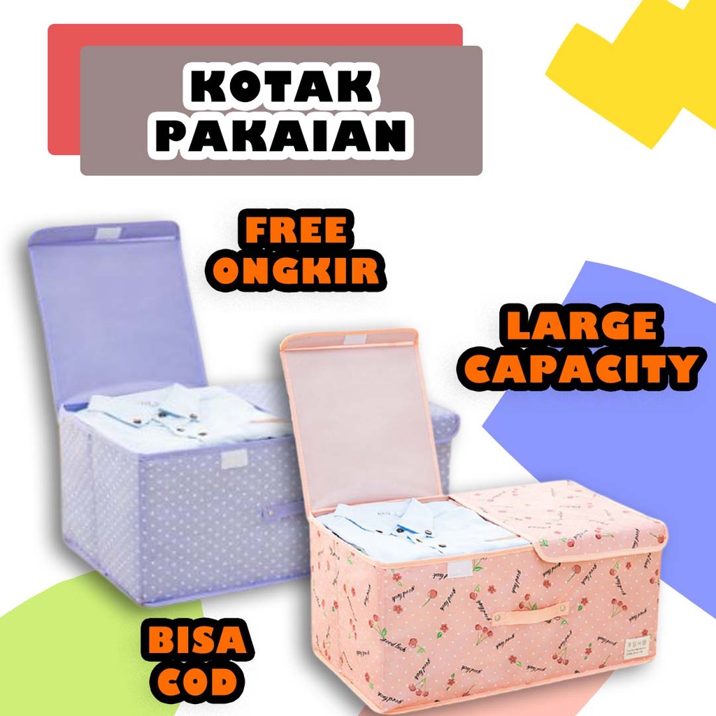 Storage Box Keranjang Baju Bayi Tempat Penyimpanan Baju Kotak Penyimpanan Serbaguna HG001B
