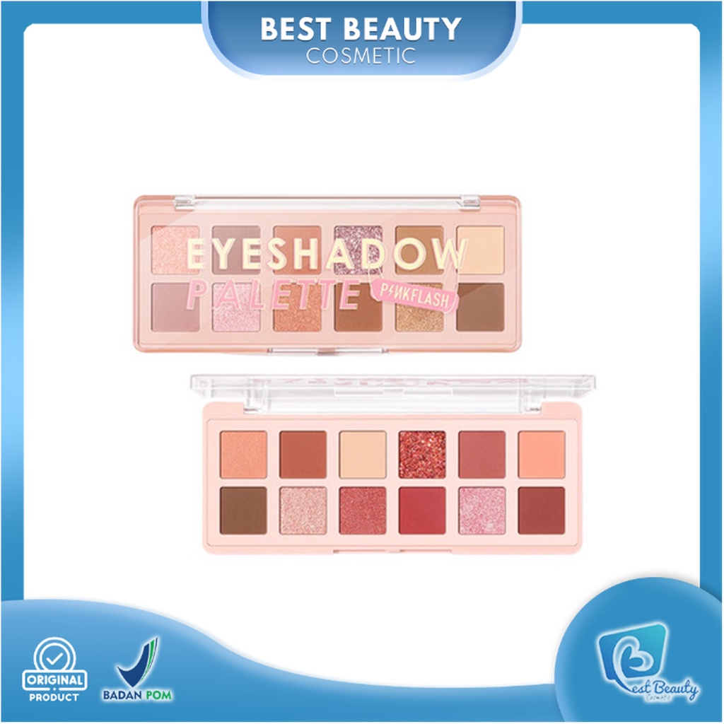 ★ BB ★ PINKFLASH Pro Touch Eyeshadow - Pink Dessert 12 Shades Eyeshadow Palette - PINK FLASH - PF E15