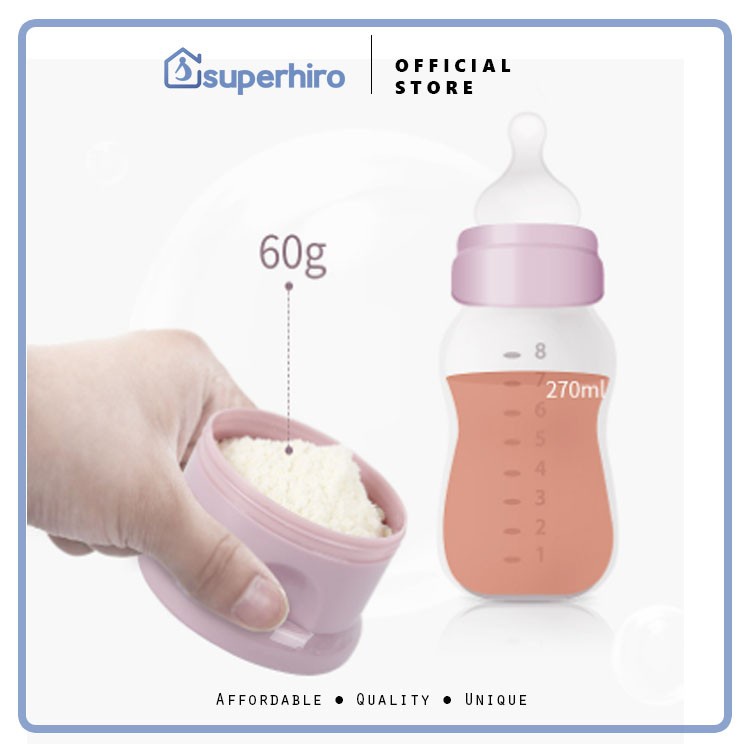 Tempat Kotak Kontainer Susu Bubuk Tingkat Bayi Portable Premium