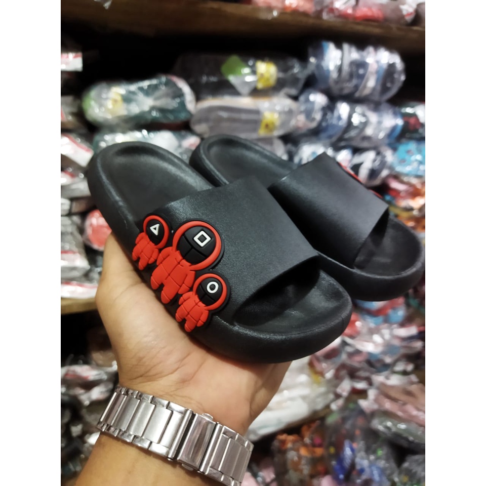 Sandal Selop Anak karakter Squid Game Balance 8619-1 24-35/Sandal Anak Cwok import