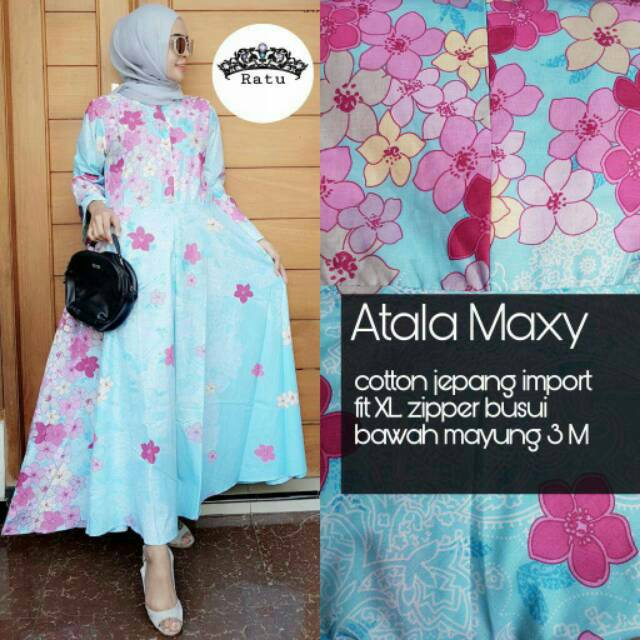Dress maxy katun Atala
