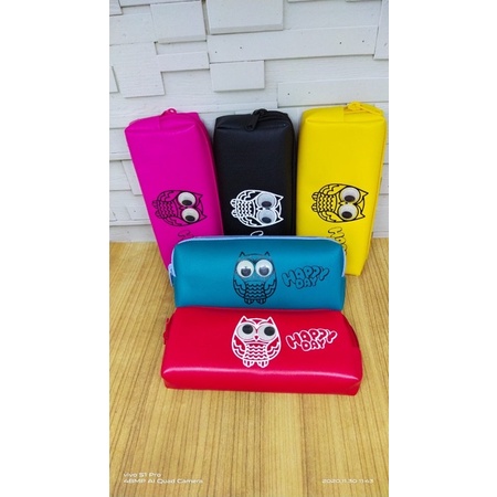 

pencil Case kain owl mata goyang satuan