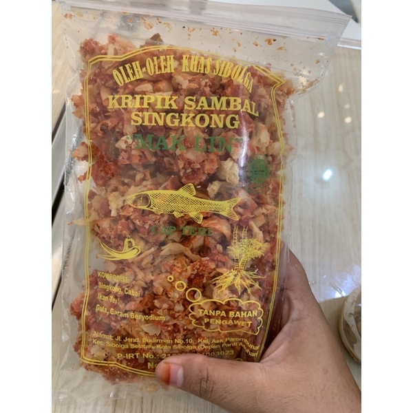 

kripik sambal singkong ikan teri khas sibolga