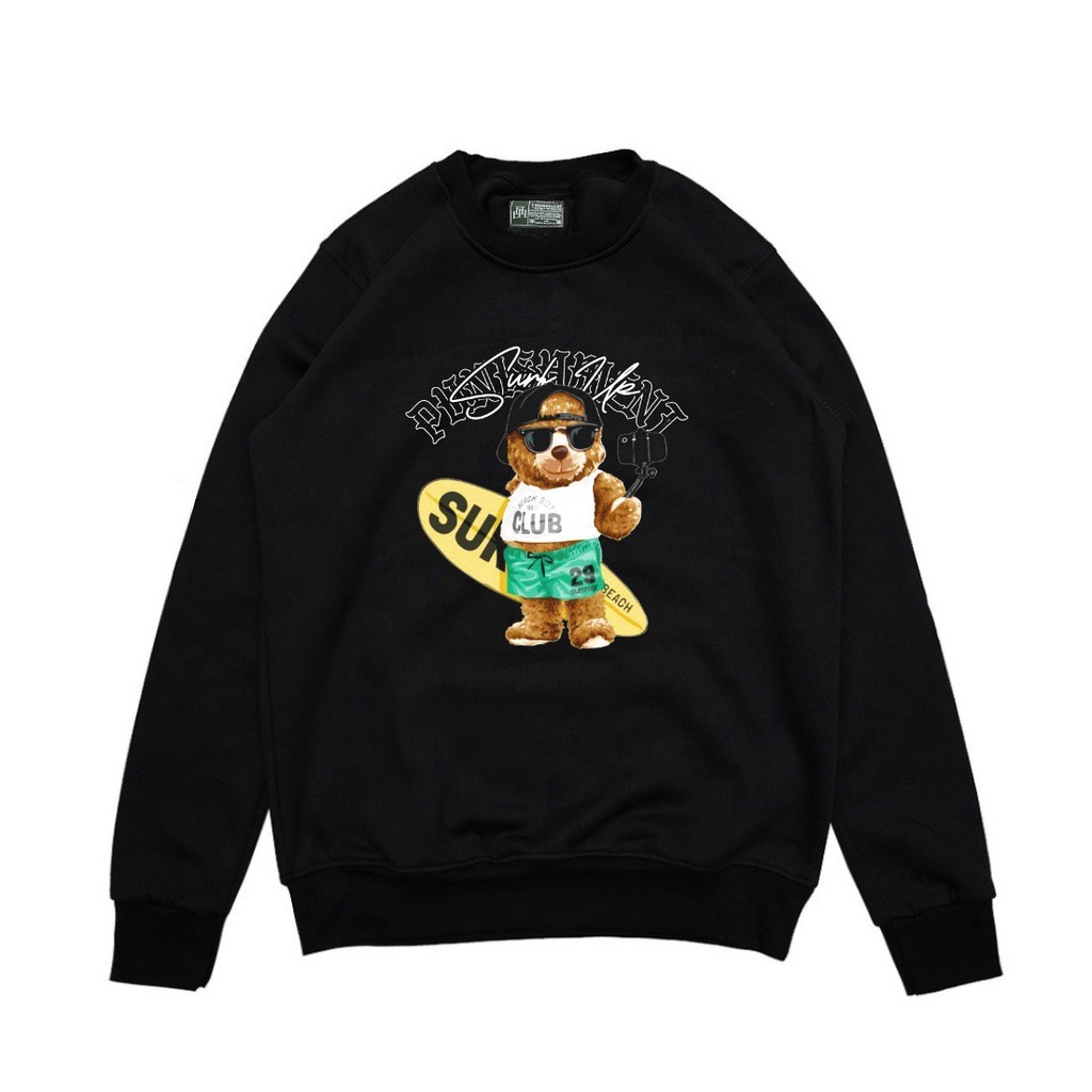 Jaket Sweater Crewneck PUNISHMENT BEAR – Fashion Trendy Casual Unisex Good Brand Quality 99% Realpict