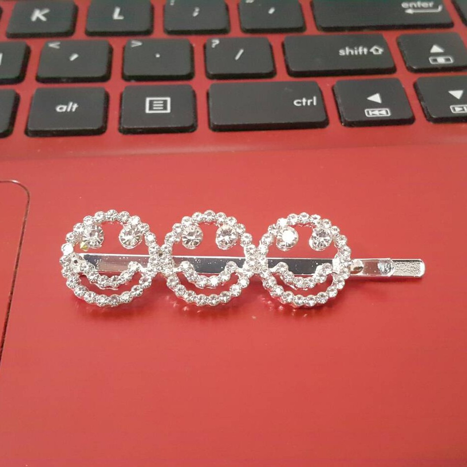 Jepit Rambut Huruf Berlian Imitasi Wanita Hairpin Hairclip Hair Pin Clip Diamond Text Word Korea