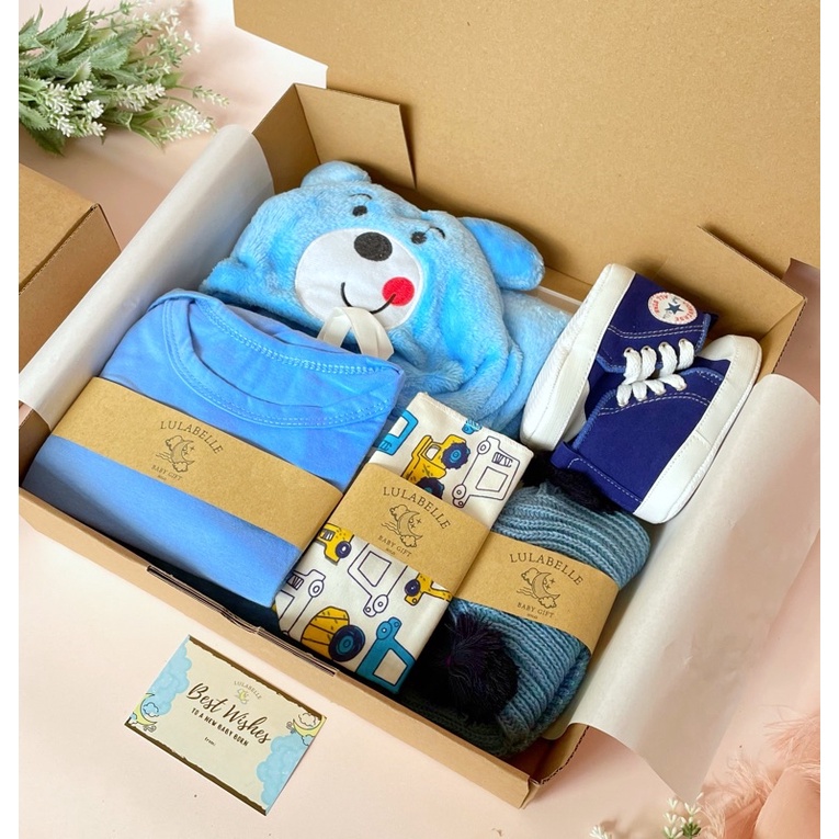 HAMPERS BAYI | KADO LAHIRAN BAYI / NEWBORN GIFT / HAMPERS BABY-BLUE BEAR