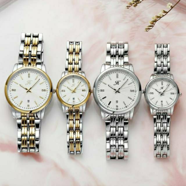 JAM TANGAN COUPLE 6003 JIMS HONEY ORI QUARTZ WATCH WATERPROOF PRIA WANITA IMPOR ELEGAN BOX KAYU