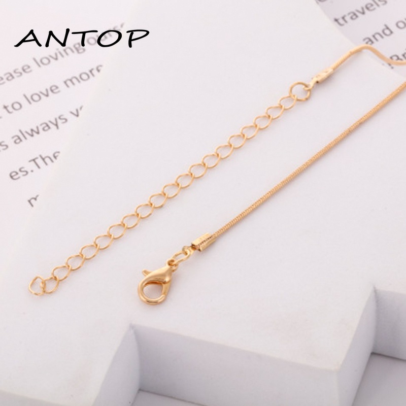 Fashion Kalung Salib Emas Kalung Sederhana Wanita Aksesoris Liontin Hypoallergenic ANTOP