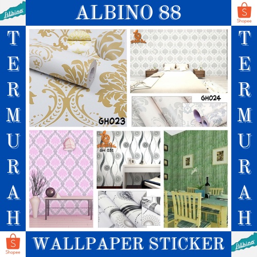 COD BAYAR DITEMPAT !!! Elegant Wallpaper Sticker 45CMX1METER (bayar ditempat/COD/PROMO) - Stiker Walpaper Dinding / WALLPAPER STIKER DINDING / WALLPAPER STIKER / MOTIF ELEGANT