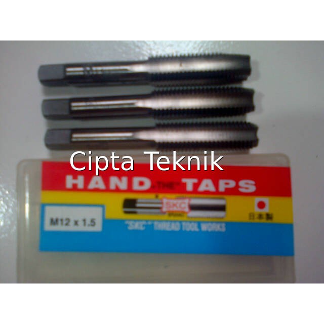 Hand tap SKC M12 x 1,5 Handtap M12x1,5 Tap Ulir Lubang Baut M12 x 1.5