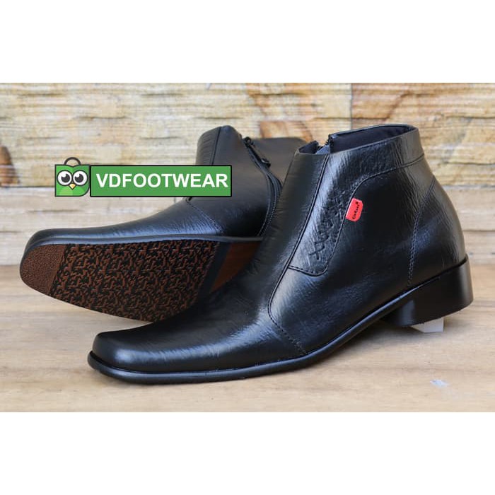 KULIT ASLI KICKERS PANTOFEL BOOTS RESLETING SEPATU KERJA PRIA FORMAL