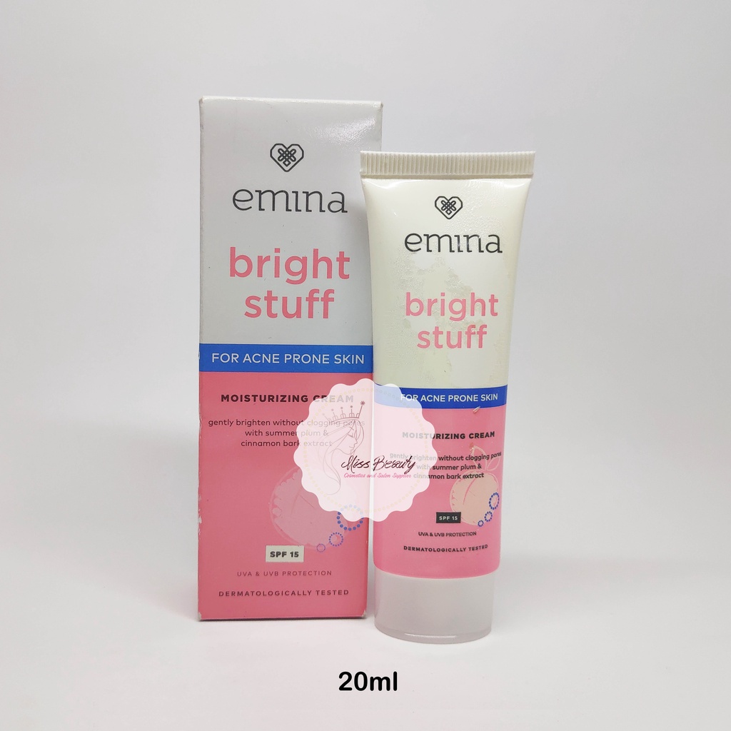 Jual Emina Bright Stuff For Acne Prone Skin Moisturizing Cream Ml Shopee Indonesia