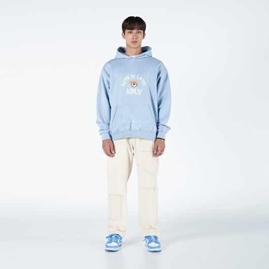 ADLV Teddy Bear Hoodie Sky Blue 100% Authentic