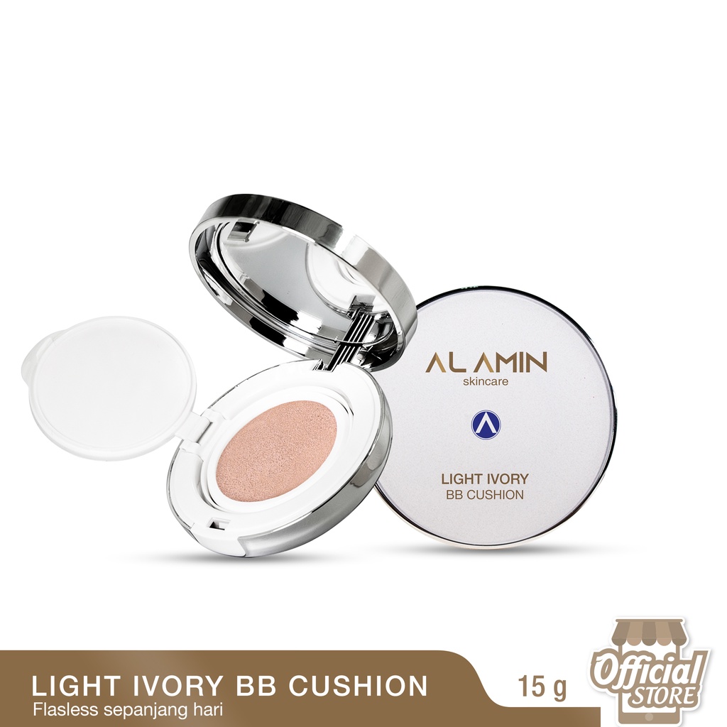 Alamin Light Ivory BB Cushion | Flawless/ Coverage For Normal Skin/Sensitif Skin/Glowing |