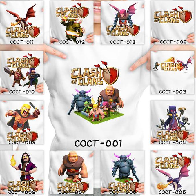 YUK BELI KAOS ANAK CLASH OF CLANS / COC - 13 MOTIF