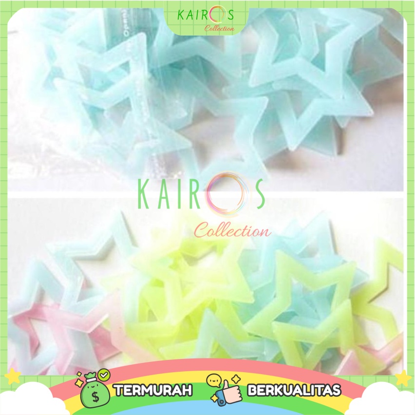 Sticker Dinding Glow In The Dark - Bintang