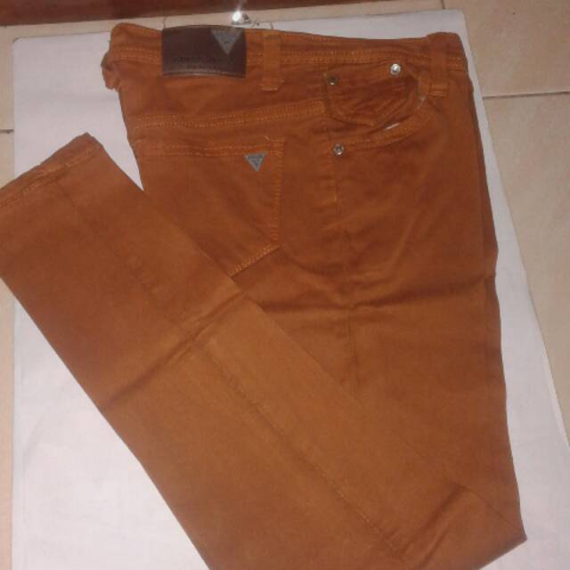 TERMURAH  Celana jeans coklat wanita pria -NEW