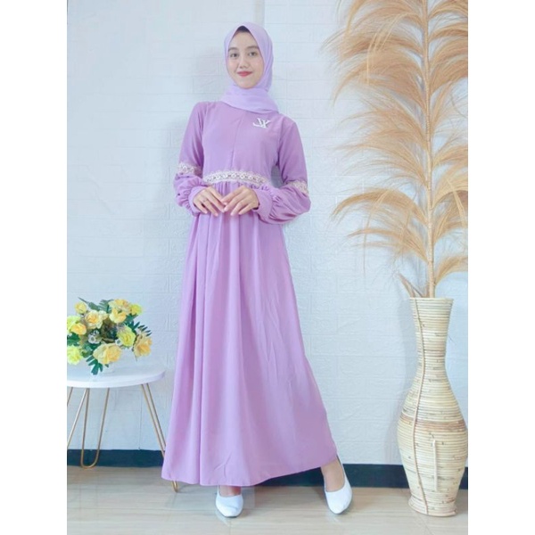 Gamis ceruty renda