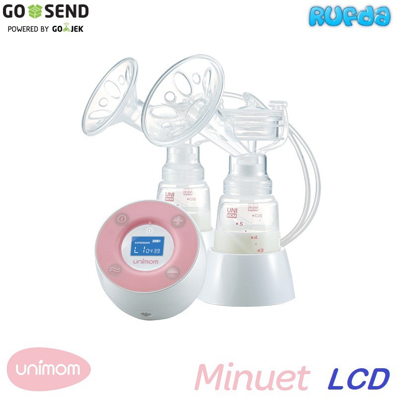 Unimom Minuet LCD Pompa ASI Rechargeable Kecil Kompak Portable