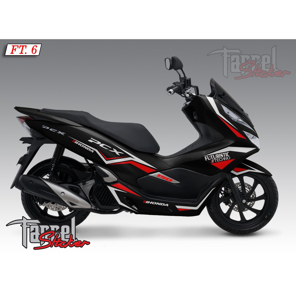 stiker pcx sticker stripping pcx hitam ft6