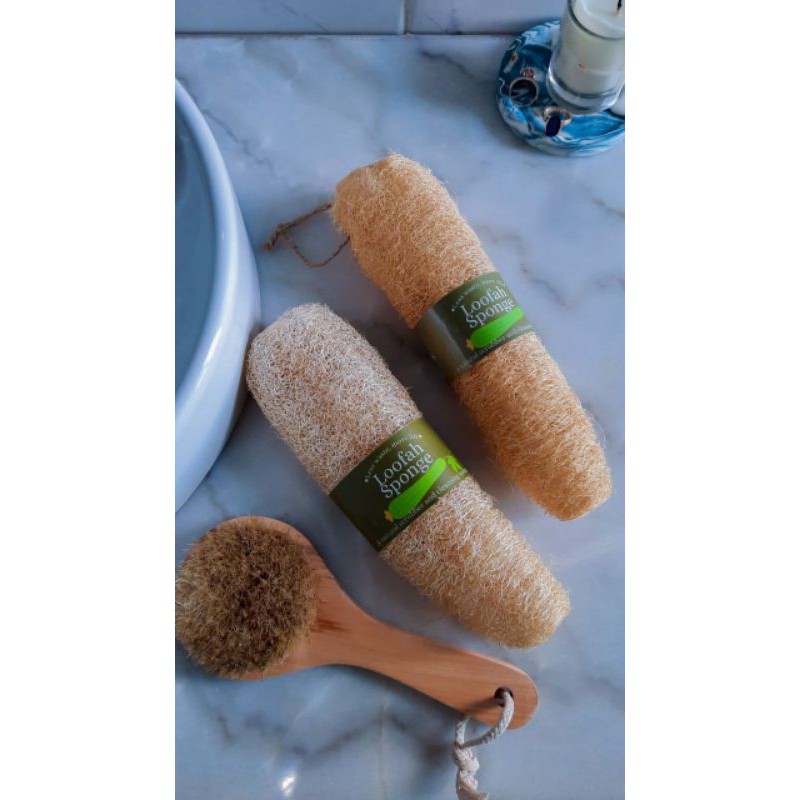 Loofah Spons Mandi Cuci Piring Serat Oyong Gambas Utuh Herbal Natural