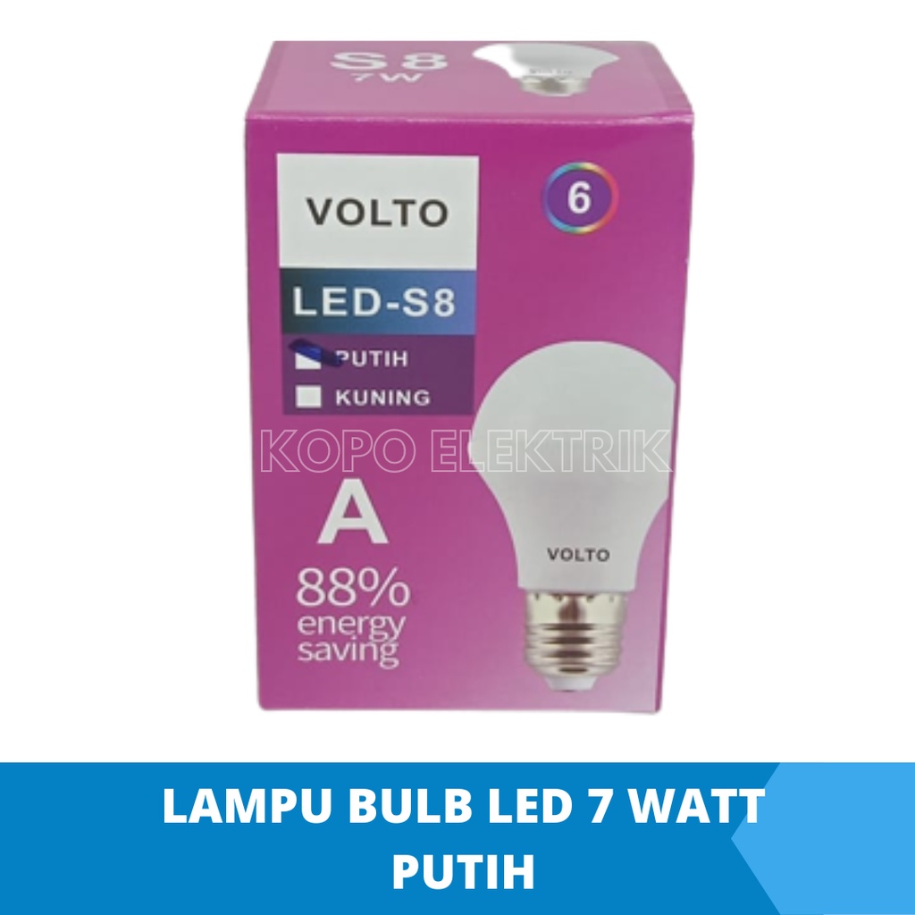 Lampu Led 7 Watt Bulb Murah - Putih