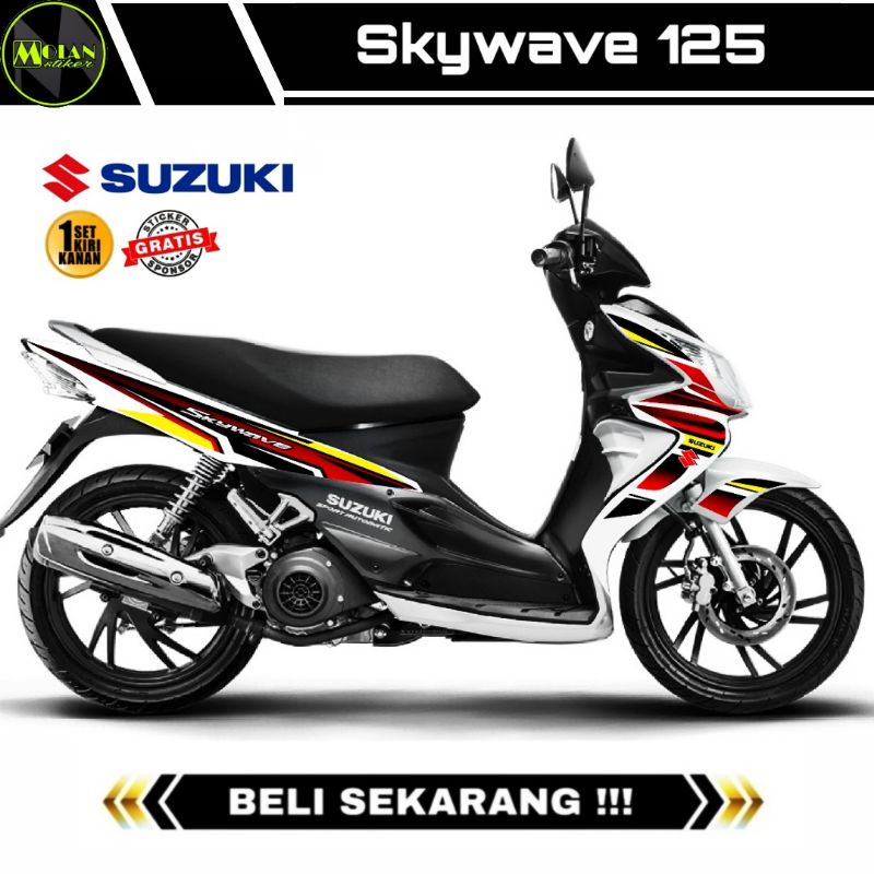 Decal Sticker Striping Variasi Suzuki SKYWAVE 125 2007-2011 / SKYWAVE NR | Decal Skywave | Striping 
