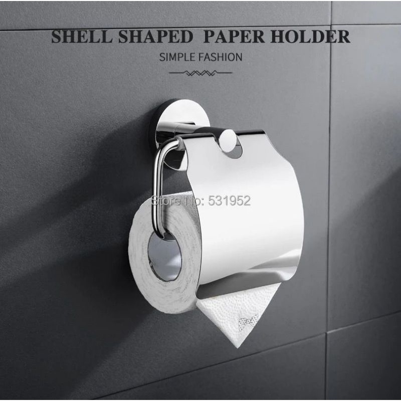 Tempat Tissue stainless wastafel Toilet , Dispenser Tisu Holder Gulung