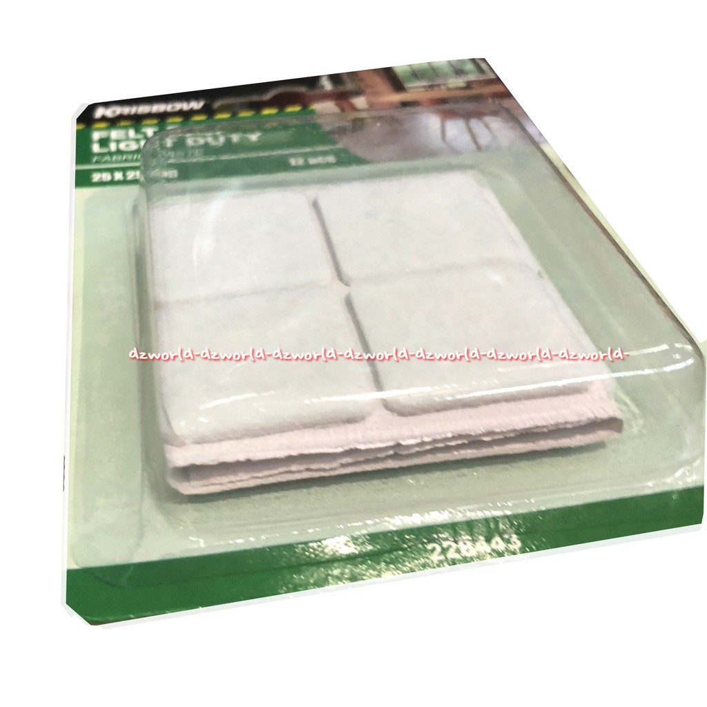 Krisbow Felt Pad Light Duty Pelindung Alas Kaki Meja Atau Lemari Alas Pelindung Lantai 12pcs